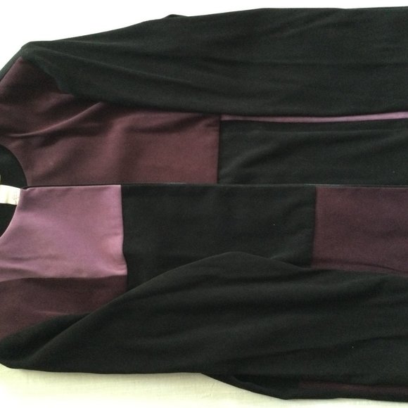 J M collection women's top long sleeve zipper up size 12 brown black jacket - Picture 7 of 8